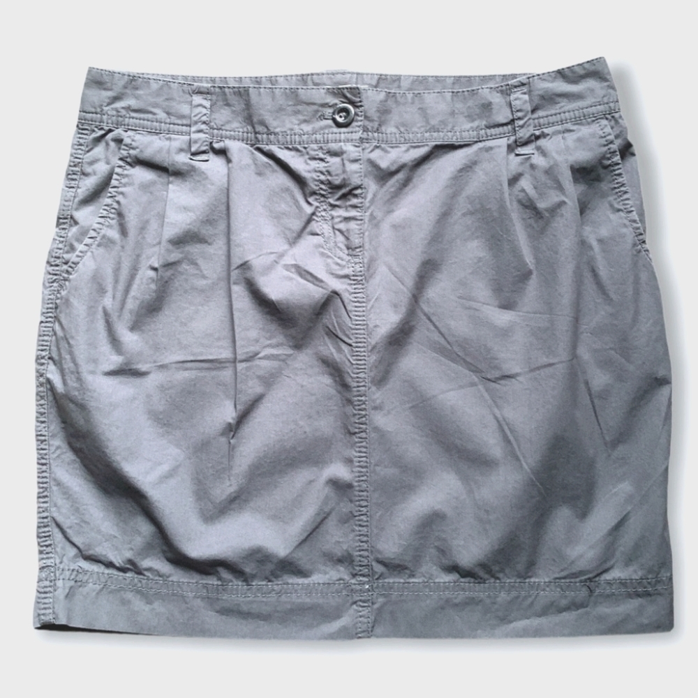 Loft Dark Grey Skirt With Pockets Size 8 Petite